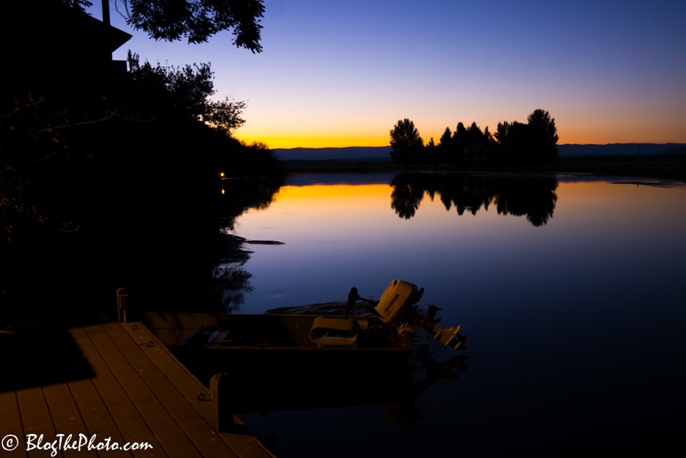 Morning fishing boat